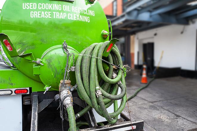 industrial grease trap pumping services in action in Arroyo Grande